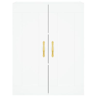 vidaXL Armoires murales 2 pcs blanc bois d'ingénierie