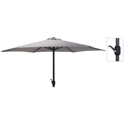 ProGarden Parasol de jardin Monica 270 cm gris clair