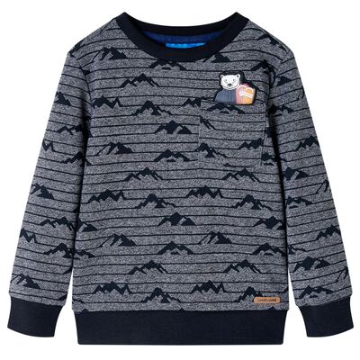 Sweatshirt pour enfants mélange bleu marine 116