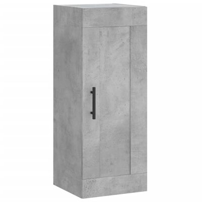 vidaXL Armoire murale gris béton 34,5x34x90 cm bois d'ingénierie