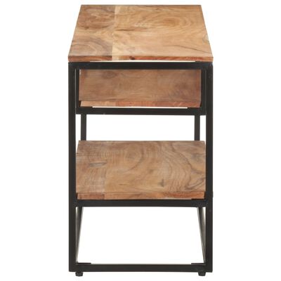 vidaXL Meuble TV 130x30x45 cm Bois d'acacia massif