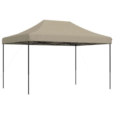 vidaXL Tente de réception pliable escamotable taupe 410x279x315 cm