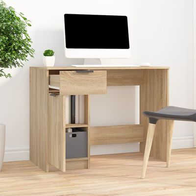 vidaXL Bureau Chêne sonoma 100x50x75 cm Bois d'ingénierie