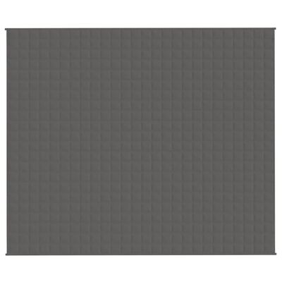 vidaXL Couverture lestée Gris 220x260 cm 15 kg Tissu