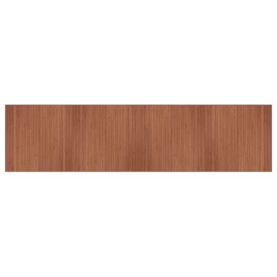 vidaXL Tapis rectangulaire marron 100x400 cm bambou