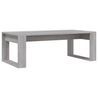 vidaXL Table basse sonoma gris 102x50x35 cm bois d'ingénierie