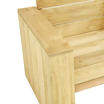 vidaXL Salon de jardin 2 pcs Bois de pin imprégné