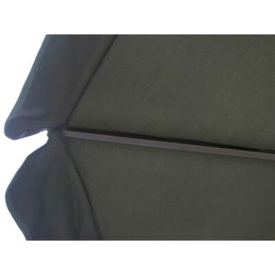 vidaXL Parasol de jardin avec base portable aluminium vert