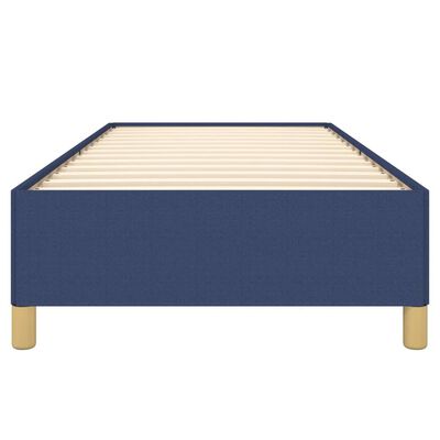 vidaXL Cadre de lit sans matelas bleu 90x200 cm tissu