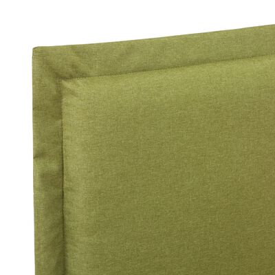 vidaXL Cadre de lit sans matelas vert tissu 120x200 cm