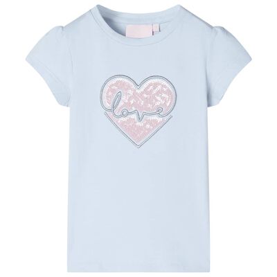 T-shirt pour enfants bleu clair 140