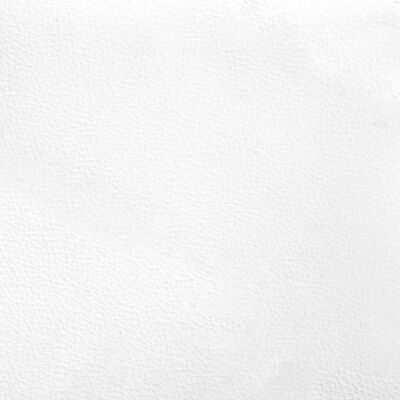vidaXL Lit avec matelas blanc et noir 200x200 cm similicuir