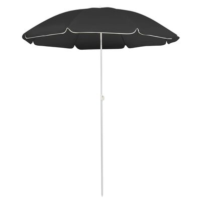 vidaXL Parasol de jardin avec mât en acier anthracite 180 cm