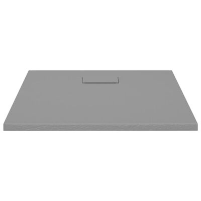 vidaXL Receveur de douche SMC Gris 80x80 cm