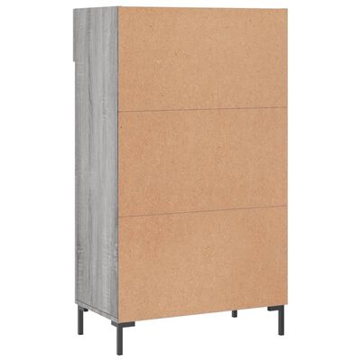 vidaXL Armoire à chaussures sonoma gris 60x35x105 cm bois d'ingénierie