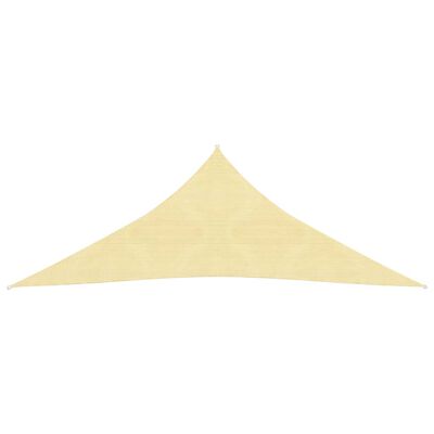 vidaXL Voile d'ombrage 160 g/m² Beige 5x6x6 m PEHD