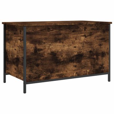 vidaXL Banc de rangement chêne fumé 80x42,5x50 cm bois d'ingénierie