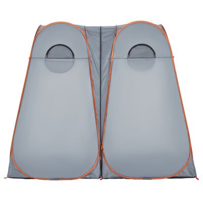 vidaXL Tente d'intimité gris et orange escamotable imperméable