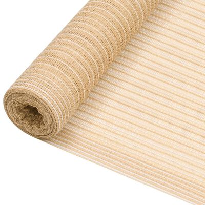 vidaXL Filet brise-vue Beige 1,5x25 m PEHD 150 g/m²