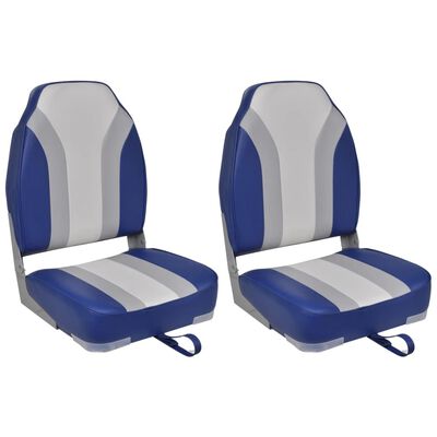 vidaXL Chaises pliables de bateau lot de 2 Haut dossier