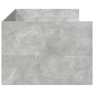 vidaXL Lit de jour avec tiroirs sans matelas gris béton 75x190 cm