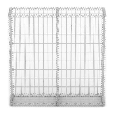 vidaXL Panier de gabion avec couvercle Fil galvanisé 100x100x30 cm