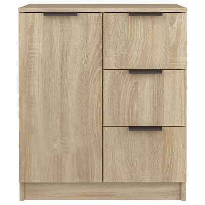 vidaXL Buffets 2 pcs Chêne sonoma 60x30x70 cm Bois d'ingénierie