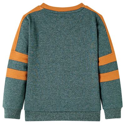 Sweatshirt pour enfants mélange vert foncé 92