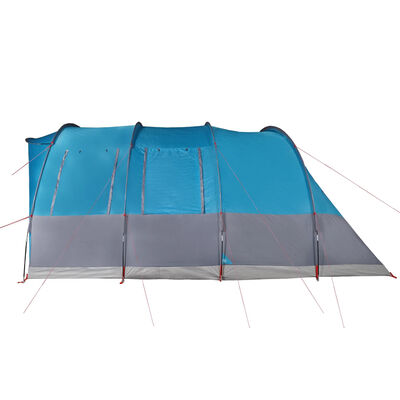 vidaXL Tente de camping tunnel 5 personnes bleu imperméable