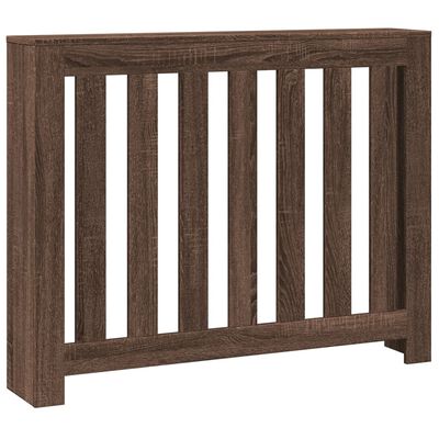 vidaXL Cache-radiateur chêne marron 104x20x82 cm bois d'ingénierie