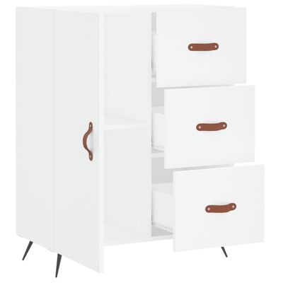 vidaXL Buffet blanc 69,5x34x90 cm bois d'ingénierie