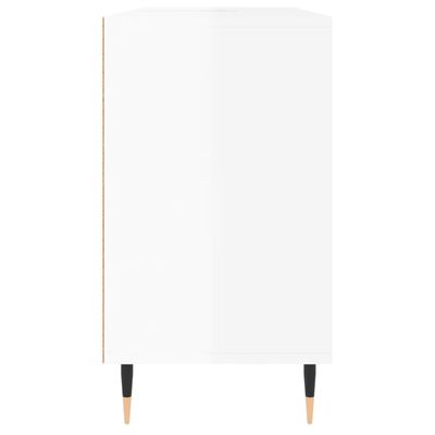 vidaXL Armoire de salle de bain blanc brillant 80x33x60 cm