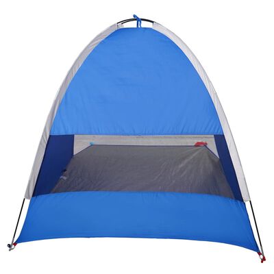 vidaXL Tente de plage 3 personnes bleu azuré imperméable