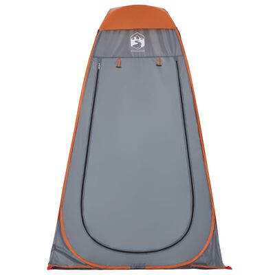 vidaXL Tente d'intimité gris et orange escamotable imperméable