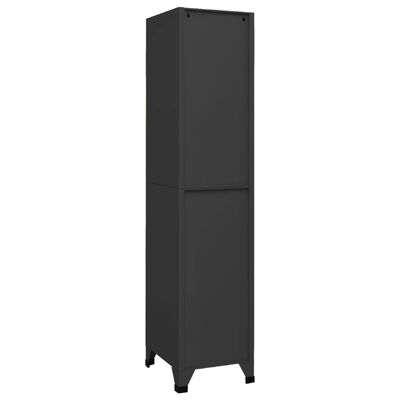 vidaXL Armoire à casiers Anthracite 38x45x180 cm Acier