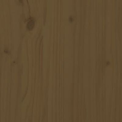 vidaXL Lit de palette marron miel 120x200 cm bois de pin massif