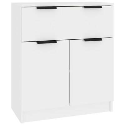 vidaXL Buffets 3 pcs blanc brillant bois d'ingénierie