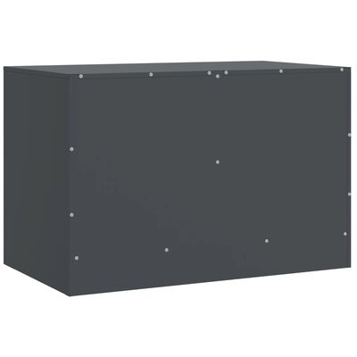 vidaXL Meuble TV anthracite 67x39x44 cm acier