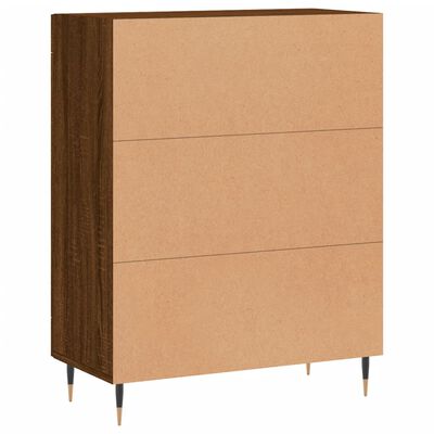 vidaXL Buffet chêne marron 69,5x34x90 cm bois d'ingénierie