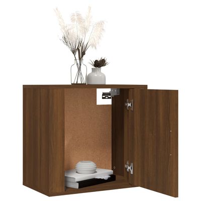 vidaXL Tables de chevet murales 2 pcs Chêne marron 50x30x47 cm