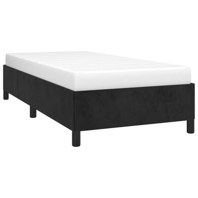 vidaXL Cadre de lit sans matelas noir 100x200 cm velours