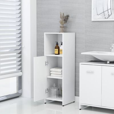 vidaXL Ensemble de meubles de salle de bain 3pcs Blanc Bois ingénierie