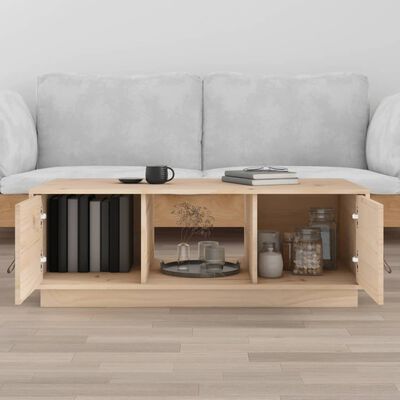 vidaXL Table basse 100x50x35 cm Bois massif de pin