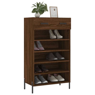 vidaXL Armoire à chaussures chêne marron 60x35x105cm bois d'ingénierie