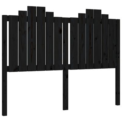 vidaXL Cadre de lit sans matelas noir 140x200 cm bois massif de pin