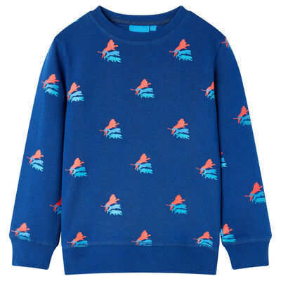 Sweatshirt pour enfants bleu foncé 92