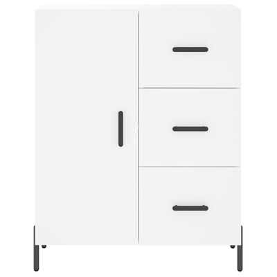 vidaXL Buffet haut Blanc 69,5x34x180 cm Bois d'ingénierie