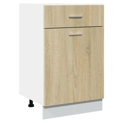 vidaXL Armoire de plancher tiroir Chêne sonoma Bois d'ingénierie