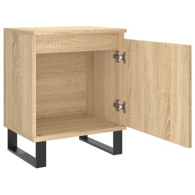 vidaXL Tables de chevet 2pcs chêne sonoma 40x30x50cm bois d'ingénierie