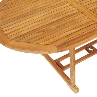 vidaXL Ensemble à manger de jardin 7 pcs Bois de teck massif